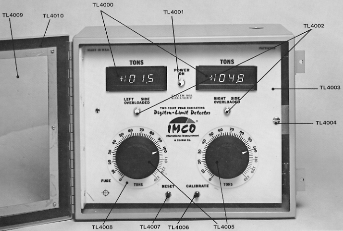 IMCO Tonnage Load Monitor System 618-2 System 